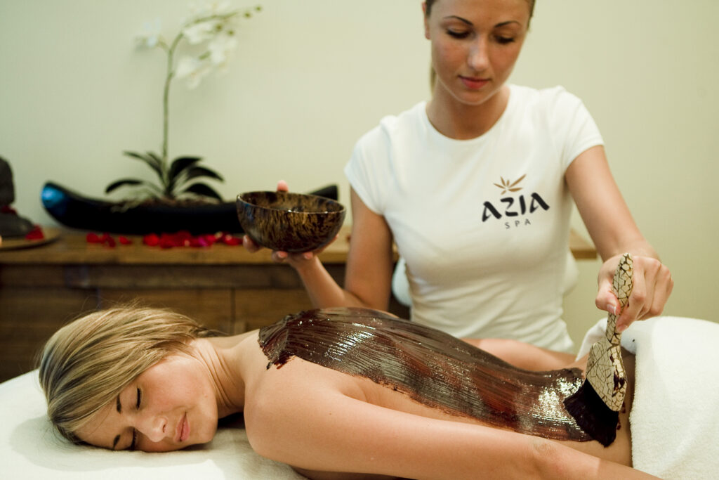 Juodojo šokolado kūno kaukė