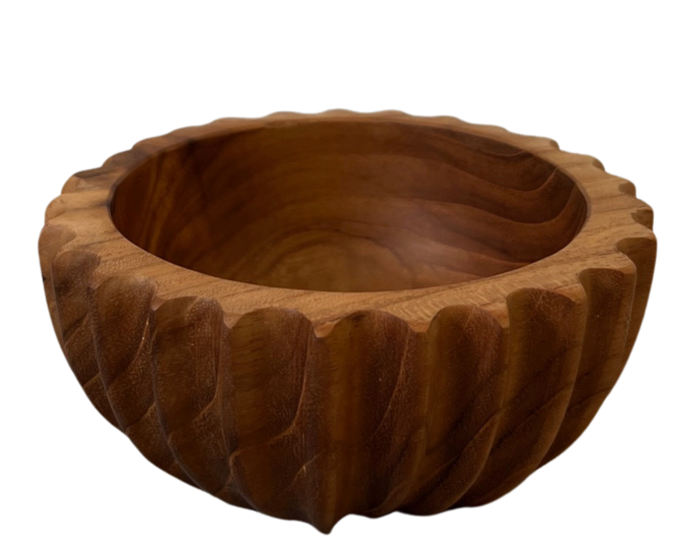 Drožinėtas dubenėlis iš tikmedžio Ø 13 cm