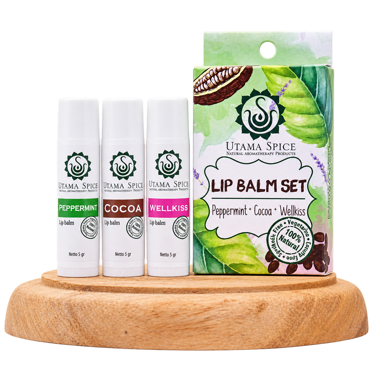 Utama Spice lūpų balzamų rinkinys